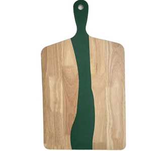 Planche à découper carrée en bois d'acacia pliable, durable, écologique, réutilisable, passe au lave-vaisselle, épaisseur 2 cm, pour charcuterie et fromages - Product Image 1