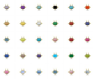 Pendentif en opale bleue rectangulaire artisanale 10x8 mm, plaqué or, pour la création de bijoux DIY - Product Image 4