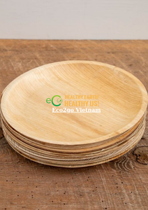 จานใบปาล์มขนาดสั่งทำได้ ขายส่ง ภาชนะใส่อาหารจากใบอะรีกาธรรมชาติ ผู้จัดจำหน่าย Eco2go เวียดนาม - Product Image 5