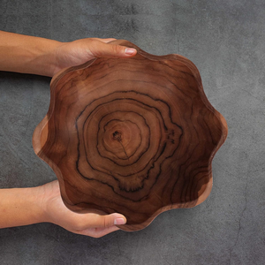 Handcrafted Wooden <b>Bowls</b> for Food Natural Wood Serving <b>Bowl</b> Handmade Kitchen Dining Table Salad Fruit <b>Snack</b> <b>Bowl</b> - Product Image 4
