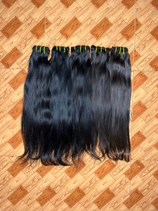 Extensiones de Cabello Humano Virgen Indio de Templo, Crudo, Sin Procesar, Cutícula Intacta, Puntas Gruesas y Abundantes - Product Image 5