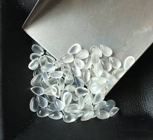 Piedra cabujón de piedra lunar blanca natural en forma de pera, gema suelta de alta calidad para anillos, colgantes y joyería, venta al por mayor. - Product Image 4