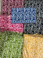 Nuevo Diseño, Tela de Algodón Orgánico Lavado Multicolor, Cambray Ligero y Ecológico, Tela India para Prendas, Decoración Floral para el Hogar y Manualidades