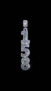 Ramdut Impex Pendentif Allah en Argent Sterling 925 Plaqué Or, Moissanite Couleur D VVS Certifiée GRA, Testée au Diamant, Style Iced Hip - Product Image 2