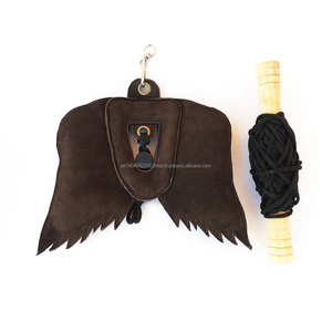 Leurres en cuir de qualité supérieure fauconnerie leurres de jeu en plein air avec bâton en bois - Product Image 1