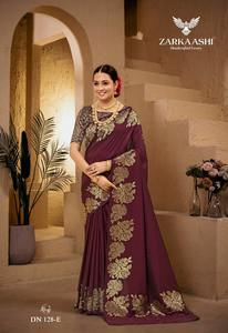 ผ้าไหมบานาราสีจากบอฮอลลีวูด ดีไซน์เนอร์ออกแบบ พร้อมลายกุหลาบสวยงามที่ถักทออย่างประณีต สำหรับชุดแต่งงาน ราคาขายส่ง - Product Image 4