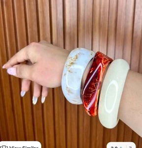 Women's <b>Jade</b> <b>Bangle</b> Bracelets Classic Style Multi Color Natural Stone Jewelry Fashion Accessories for Daily Wear At Best Price - Product Image 1