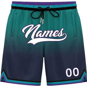 Pantalones Cortos de Baloncesto Sublimados Personalizados para Hombre, Deportivos, con Cordón en la Cintura, Bolsillos, Transpirables, con Número y Logotipo Frontal - Product Image 1