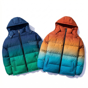 Unisex Custom Logo Front <b>Warm</b> Winter Slim Regular Stand Collar Shiny High Quality Puffer <b>Jacket</b> Latest Design - Product Image 1