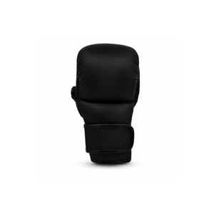 <b>Black</b> Leather Boxing Gloves With Green Mesh Ventilation Velcro Closure For Adults Martial Arts Training - Product Image 6