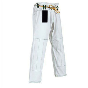 Ensemble de tenue de Taekwondo blanche pour adultes unisexe, 100% coton, durable, coupe classique, vêtements d'arts martiaux - Product Image 3