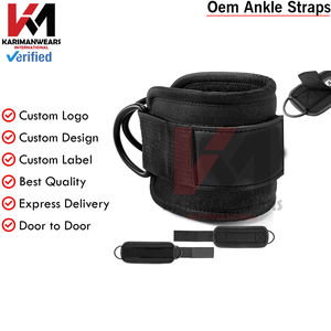Sangles de cheville personnalisées avec logo, système de fixation rapide à anneau en D pour des séances d'entraînement efficaces – Vente en gros directe usine pour acheteurs en gros - Product Image 2