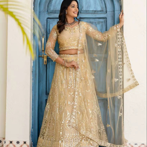 Radiance Every Twirl - Lehenga Choli multicolore éclatant avec broderie argentée complexe, style traditionnel, matériaux recyclés, pour les fêtes - Product Image 1