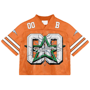 Camiseta de Fútbol Americano de Malla Transpirable, Diseño Personalizado Extra Grande, Estilo Cuadrado, Manga Corta, Estampado Deportivo, Tallas Grandes, Unisex para Adultos - Product Image 6