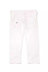 Uniforme de Competición Rebel MURDRD para BJJ Gi, Lote 81, 450 GSM, Tejido de Algodón Perlado, Secado Rápido, Transpirable, con Bolsa, Blanco - Product Image 2