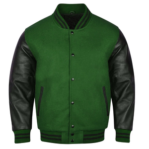 Wholesale Custom Men's Varsity <b>Jackets</b> High Quality with Stand Collar Available in All Colors for <b>Winter</b> - Product Image 1