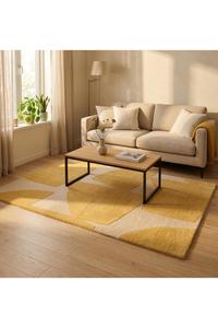 Tapis en laine de luxe fait main, abstrait, à poils longs, pour salon et chambre, revêtement de sol doux, vente en gros pour l'exportation - Product Image 4