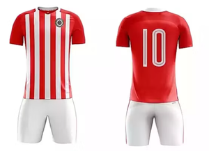 Soccer Jersey Sets Solid Letter Short Sleeve Lightweight Sublimation Football Shirts for Men Custom Team Uniform Sportswear Kits - Product Image 3