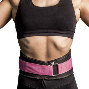 Cinturón de Levantamiento de Pesas Ajustable de Neopreno Rosa para Mujer con Soporte Lumbar Profesional para Entrenamiento Físico en el Gimnasio - Protector de Cintura - Product Image 5