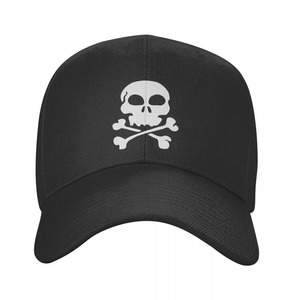 Casquette de baseball noire à 6 panneaux unisexe en sergé de coton avec logo brodé sur le devant, style décontracté ajusté pour adultes - Product Image 5