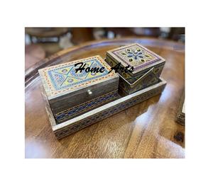 Ensemble de 3 brûleurs à encens Bakhoor de taille et de forme personnalisées, nouveau design, brûleur à Oud en bois Mabkhar à vendre - Product Image 4