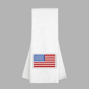 Custom White American Flag <b>Towel</b> 100% Cotton Embroidered Logo Sports Hand <b>Sweat</b> <b>Towel</b> for American Football Team Outdoor Use - Product Image 2