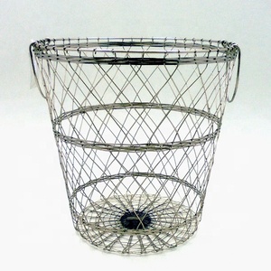 Wholesale Bulk Large Hand-Crafted Iron Metal <b>Storage</b> <b>Basket</b> Wire Laundry <b>Basket</b> for <b>Bathroom</b> and Kitchen - Product Image 1