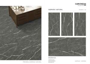 กระเบื้องพอร์ซเลนแกะสลักลายขนาดใหญ่ทันสมัย 600x1200 ผิวสัมผัสพรีเมียม สำหรับตกแต่งผนัง พื้น ภายในและภายนอกอาคาร - Product Image 5