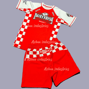 เสื้อแรชการ์ดแบบพรีเมี่ยมสำหรับป้องกันผดผื่นเดซี่เสื้อแรชการ์ดและกางเกงขาสั้น Nogi BJJ ชุดเสื้อแรช + กางเกง - Product Image 1