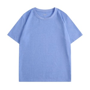 Camiseta de Manga Corta para Hombre, Cuello Redondo, Color Azul Marino, Mangas con Rayas Blancas, Corte Regular, Informal, 100% Algodón Jersey, Transpirable, 220g - Product Image 6