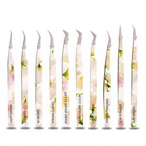 แหนบต่อขนตาสแตนเลสแบบปรับแต่งได้เครื่องมือใช้งานขนตาแบบแม่นยำสำหรับผู้เชี่ยวชาญ - Product Image 1