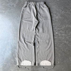 Sudadera con capucha y cremallera de felpa francesa, estilo urbano, con logo serigrafiado, ecológica, de talla grande, con bolsillos grandes y parches, tipo chándal. - Product Image 5