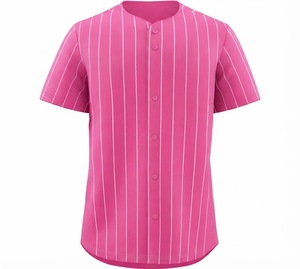Maillot de baseball unisexe gris et blanc à blocs de couleur, manches courtes, col en V, fermeture à boutons-pression, évacuation de l'humidité, respirant, polyester/coton - Product Image 6