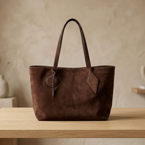 Genuine Leather Vintage Tote <b>Bag</b> Fashion Minimalist Open Top Waterproof Solid Color Shopping Daily Use All Seasons Olive <b>Green</b> - Product Image 4