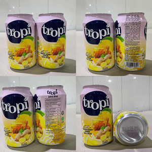 Jus de fruits et légumes aromatisé au miel, citron vert et gingembre, 330 ml, boîte en aluminium, marque Tropi, naturel - Product Image 6