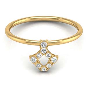 Anillo de compromiso chapado en oro blanco con diamante cultivado en laboratorio de alta calidad, anillo de promesa de banda de oro rosa amarillo, joyería elegante hecha a mano - Product Image 1