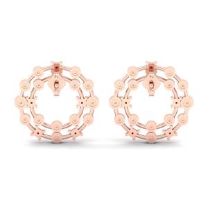 ต่างหูแบบห่วง REYES GRA รับรองมาตรฐาน ทองคำแท้ 14K 18K ประดับเพชรโมอิสซาไนต์ทรงปรินเซสคัท 0.3 กะรัต พร้อมพลอยทับทิม - Product Image 4