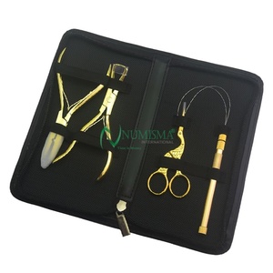 High Multi-Functional Surgical Grade Stainless Steel Professional Hair Extension Tool <b>Set</b> Premium Metal <b>Pliers</b> Kit Commercial - Product Image 5