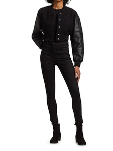 Blouson de baseball court pour femme avec broderie de logo personnalisée 2026 – Nouvelle collection tendance pour l'hiver - Product Image 6