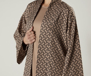 Offre Spéciale 2026 – Abaya Modeste de Dubaï, Perlée et Pailletée, à Manches Longues, Col en V, Longueur Cheville, Traditionnelle Musulmane, Faite à la Main, pour la Prière du Ramadan et le Quotidien - Product Image 2