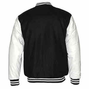 Best premium Customized Black and <b>White</b> Varsity <b>Jacket</b> <b>Men's</b> Street Wear Casual Clothes from Pakistan Manufacturer's Apparels - Product Image 2