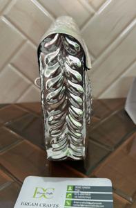 Dernière conception gravée pochette de soirée en argent avec chaîne en gros pochette de soirée de luxe personnalisé pour la mariée meilleure qualité - Product Image 3