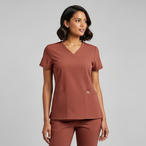 Medical Hospital Nurse Uniform <b>Set</b> Short Sleeve Stand Collar Custom Woven <b>Scrubs</b> Uniforms Unisex Breathable <b>Scrub</b> <b>Sets</b> - Product Image 5