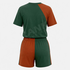 Conjunto de 2 piezas de algodón para mujer, diseño moderno de la mejor calidad, camisetas y pantalones cortos para mujer, colores personalizados, gran venta. - Product Image 2