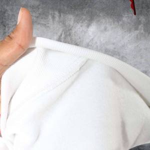 Sudadera CJA Blanca Personalizada Extra Grande para Mujer, Cuello Alto Simulado, Felpa de Algodón Grueso, Fabricante y Proveedor OEM - Product Image 6
