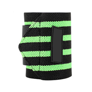 Bandes de maintien pour poignets de musculation de haute qualité en caoutchouc et polyester avec fermeture antidérapante pour la salle de sport et le fitness - Product Image 1