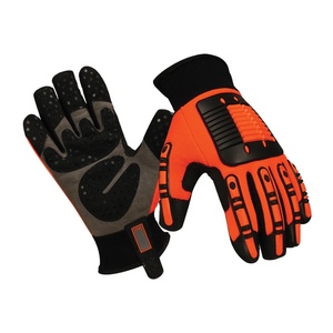 ถุงมือทำงานป้องกันความเย็นแบบกำหนดเองได้ ถุงมือช่างกันความเย็น ถุงมือหนังสังเคราะห์กันลื่นพิมพ์ลายซิลิโคน - Product Image 1