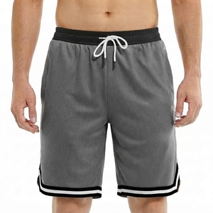 Low MOQ OEM Custom Summer Breathable <b>Mesh</b> Mens Shorts with Rhinestone Decoration Polyester Material Streetwear Style - Product Image 1