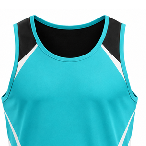 Men's Athletic Tank Top Lightweight Breathable Gym Vest Custom Printed Sleeveless Sports Shirt for Running Training and Fitness - Product Image 3
