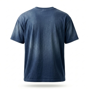 เสื้อยืดโอเวอร์ไซส์ผ้าฝ้าย 100% เป็นมิตรกับสิ่งแวดล้อม พิมพ์ลายโลโก้ด้านหน้า สำหรับผู้ชาย พิมพ์ลายซิลค์สกรีน ผ่านกระบวนการซักแล้ว แขนสั้น - Product Image 2